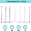 4 Peças de Espátulas de Acrílico Transparente para Glacê de Bolo, Espátula de Alisar Bolo com Creme Fosco, Ferramentas de Confeitaria para Cozinha