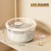 Cubo Redondo de Arroz de Diámetro Grande Hogareño a Prueba de Humedad y Insectos Caja de Plástico para Almacenar Arroz Contenedor de Almacenamiento para Harina y Granos