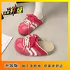 Meias-pantufas Fechadas com Solado Grosso para Mulheres, Novo Estilo Primavera/Verão 2025, Cadarço, Aumento de Altura, Slip-on Estilo Birkenstock, Sapatos Casuais