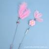 Internet Celebrous Cat Fairy Cat Tease Stick Two-Piece Long Rod Feather Steel Wire Toy Bite Resistant Self-Hi Supplies com Bell