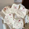Braguitas de mujer de algodón puro con lazo rojo y lunares, clase A, entrepierna extendida, suaves y agradables para la piel, de talle medio.