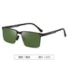 Novos Óculos de Sol de Metal da Moda para Homens - Lentes Quadradas Tendência com Proteção HD contra o Sol para Dirigir, Pescar e Óculos Ultraleves para Dirigir