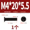 Parafusos Pequenos com Cabeça Escareada Fina de Aço Inoxidável Niquelado/Preto Parafusos Pequenos com Cabeça Chata Phillips 2M2.5M3M4M5Mm