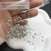 Pacote Misto de Zircônia para Nail Art Mini Pequena Zircônia com Base Pontiaguda Prateada Zircônia de Celebridade da Internet Micro Zircônia Espiga de Trigo Pedrinha Decorações para Unhas