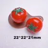 Brinquedo de Comida Artificial Tridimensional Árvore de Tomate Acessórios de Resina Cola de Creme Capa de Celular DIY Acessórios de Cabelo Adereços de Cabeça Fivela de Sapato Carro