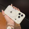 Aplicable a Funda para iPhone 18 Pro Max Absorción Magnética Transparente Apple 17 Bolsa de Aire en las Cuatro Esquinas Funda Protectora a Prueba de Caídas con Sensación de Piel