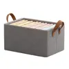 Caja de almacenamiento de ropa, plegable, tamaño grande, para uso doméstico, con cajones para organizar ropa y pantalones