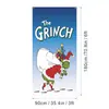 Amazon Transfronterizo Cubierta de Puerta Navideña Merrychristmas Elementos de Grinch Bandera Colgante Cortina de Puerta
