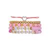Explosiones Transfronterizas Europeas y Americanas Pulsera de Cerámica Suave de Color de 6 mm para Mujer Combinación Estilo Playa Amor BFF Pulsera Elástica para Pareja