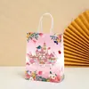 Bolsa de Regalo Castillo Transfronterizo, Bolso de Mano Rosa Femenino, Bolsa Creativa para Empaque de Joyería, Recuerdo de Fiesta Navideña