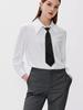 Corbata negra brillante para hombre y mujer, corbata de negocios de moda, corbata sin cremallera, corbata a juego para camisa y traje.