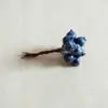 Baya de Navidad Arándano fruta británica pequeña DIY hecho a mano baya pequeña Accesorios para árbol de Navidad manojo de frutas 10 mm simulación Baya