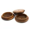 Fabricante Tapa de Madera Maciza de Nogal Tapa Personalizada para Aromaterapia Tapa de Madera de Haya para Taza Personalizada con Fotos