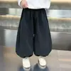 Pantalones largos casuales para niños, nuevos y elegantes pantalones jogger para niños pequeños otoño 2026, pantalones para niños estilo coreano primavera y otoño