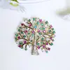 Broche de Árbol de Dinero de la Suerte Colorido y Elegante para Mujer, Broche de Diseño Único para Suéter y Traje, Pin de Accesorio de Alta Gama