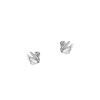 S999 Plata de pie pendientes pequeños con incrustaciones de cisne hembra coreano elegante temperamento francés lujo ligero lujo ligero lujo joyería para la oreja generación