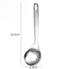 Cuchara Prensa Albóndigas de Acero Inoxidable Artefacto Casero Extrusora Fabricante de Albóndigas Molde Redondo para Freír Cuchara Excavadora Cuchara para Bolas de Pescado