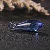 Qiyuyuan cheio de ouro areia gota de água 23 * 8mm pingente de vidro 11 cores handmade diy jóias acessórios