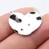 26X20Mm 3.8g Multicor Acessórios para Joias DIY Atacado Pingente de Coração Irregular Martelado Vintage