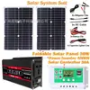 Panel solar 50W portátil almacenamiento de energía para exteriores sistema solar set inversor 4000W controlador