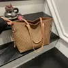 Bolsa Tote de Gran Capacidad para Viajes Diarios para Mujer 2025 Nueva Tendencia Color Bloque Retro Versátil Bolso de Hombro/Debajo del Brazo