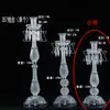 Adereços de Casamento Suporte de Flor de Gelo de Cristal Decoração da Mesa Principal Suporte de Flores para Mesa do Salão de Casamento Vaso Europeu Ornamentos de Ferro