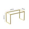 Soporte de mesa de tablero de roca en forma de arco de hierro forjado personalizable, soporte para pata de mesa, escritorio, mesa de bar con soporte inferior para pies laterales