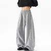 En stock Otoño 2026 Nuevos Pantalones de Pierna Curva de Retazos Estilo Coreano de Moda para Hombre Talla Grande 380g Estilo Americano