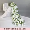 Decoraciones de boda de cascada de rosas, flores de cascada de seda para mesa de hotel, flores artificiales, arreglos florales, cascada de flores para cumpleaños
