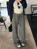 Trece LíneasKAPOKNuevo Otoño Estilo Coreano Súper Suave Versátil Rayados Pantalones Casuales de Pierna Ancha 63027
