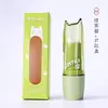Tubo de lápiz labial en frasco recto, color caramelo, tubo vacío, bricolaje, bálsamo labial hecho a mano, material de actividad de embalaje