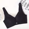 Sujetador Push-Up Pequeño para Mujer, Retractor de Senos Ajustable, Tirantes Anchos Gruesos Anti-Caída, Lencería Cómoda sin Aros