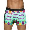 Roupa íntima Masculina Adulta Europeia e Americana de Páscoa Transfronteiriça com Impressão Digital 3D, Seda Leite, Cintura Média, Boxer Sexy