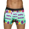 Ropa Interior Masculina Adulta Europea y Americana de Pascua Impresa en 3D de Seda de Leche de Cintura Media Sexy tipo Boxer
