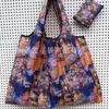 Bolsa Ecológica de Gran Capacidad con Patrón de Hong Kong, Bolsa de Hombro Tipo Tote para Almacenamiento, Bolsa Ecológica Plegable para Compras del Supermercado
