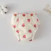 Pantalones de Entrenamiento para Bebé de Algodón Puro Transpirables Estilo Coreano, Pantalones de Aprendizaje de Gasa Impermeables Lavables, Categoría a de Pantalones Pañal