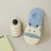 Calcetines de Piso Sencillos de Color Sólido Estilo Harajuku Japonés para el Hogar Moda Versátil Felpa Dibujos Animados Imitación de Visón Calcetines Invisibles Calcetines de Barco para Mujer