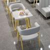 Sofá de cabine simples para restaurante ocidental, lanche, hambúrguer, fast food, sobremesa, bolo, loja de chá com leite, mesa e cadeira, combinação de móveis para catering