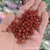 Jadeíta jadeíta vermelha lótus contas soltas contas de jade único jade natural diy pulseira tecida com contas feita à mão com contas à mão