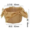 Forminha de papel para bolo basco, de grau alimentício, resistente a altas temperaturas, base redonda antiaderente para queijo, forma descartável para assar pão