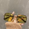 Gafas de Sol de Nuevo Estilo 2024 para Mujer Estilo Coreano Modernas Retro Doble Puente Gafas de Sol para Conducir para Hombre Resistentes a los Rayos UV Estilo Similar a Chen Weiting
