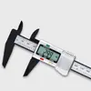 Pinza Digital de Plástico con Pantalla Digital de Fibra de Carbono de 0-150 mm Batería Cr2032 Joyería DIY Perla Uso Doméstico