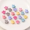 Pinza para el pelo de dibujos animados para niños Pinza para el pelo Macaron Mini Pinza de Conejo Flor Escarchada Lindos Accesorios para el pelo tamaño pequeño Pinza