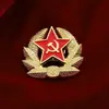 Insignia de Águila Bicéfala Rusa Unión Soviética Hoz Martillo Primera Clase Patriótica Espiga de Trigo Estrella Roja Medalla Conmemorativa Insignia Broche
