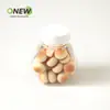Botella Hexagonal de 70ml, Caramelo Pequeño con Forma de Bollo Botella de Plástico Transparente Sellada con Tapa, Frasco Transparente de Plástico PET de Grado Alimenticio