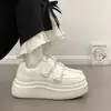 Zapatos Blancos de Suela Gruesa Estilo Campus para Mujer 2026 Nuevos de Primavera Más Vendidos Versátiles Zapatos de Nicho para Mujer Tenis Casuales para Estudiantes