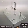 Chassi aberto totalmente transparente de acrílico DIY para computador de mesa ATX, placa-mã MATX, mini suporte criativo X99