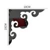 JM439 canto flor adesivos acrílico espelho adesivos móveis canto flor TV fundo parede adesivos de parede decorativos impermeável