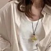 ¡Original Hecho en Casa de Alta Gama! Collar Largo Estilo Coreano Ins Estrella de Mar Cadena para Suéter Ajustable Retro de Nicho