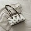 Elegante y moderno bolso de mano para mujer, colección nueva 2026, versátil para ir al trabajo, bolso de hombro, diseño de lunares, bolso de axila